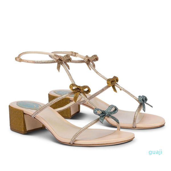 

jeweled sandals shoes crystals strappy with bow high heels summer women luxury lady party wedding bridal eu35-42, Black