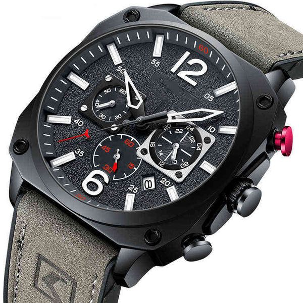 

huiya06 pilot watch mensiced watches men grade marine dial automatic galaxy sea wolf steel watch, Slivery;brown