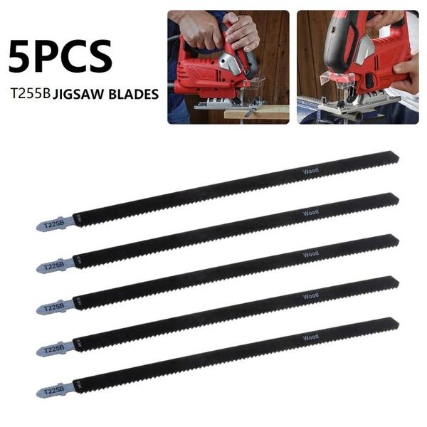 Ручные инструменты 5pc T225B 250 мм HCS Th-Shank Blades Blades По возврате пилы Multi Sabre для деревянной металлической режущей деревообработки