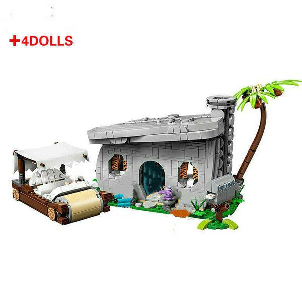 Блоки 2020 Новые идеи кирпичи The Flintstones Совместимые с 21316 строительные блоки для детских игрушек Головоломки Рождественские подарки T230103