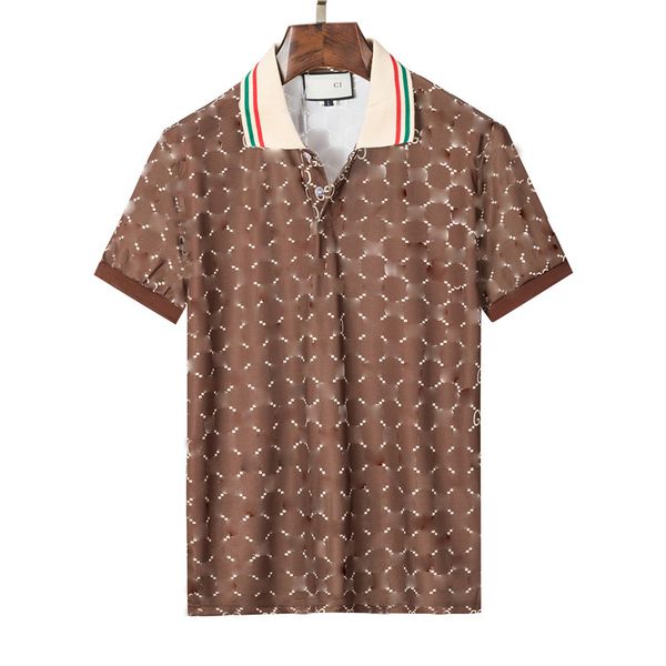 

2022 new fashion men's short sleeve t shirt summer lapel short shirt casual youth trend letter decal luxury brand asia size m-xxxl, White;black