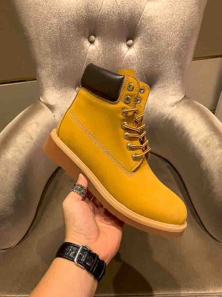 

2022 designer ankle platform land boots mens womens leather shoes winter boot for cowboy yellow red blue black pink hiking work motorcycle s