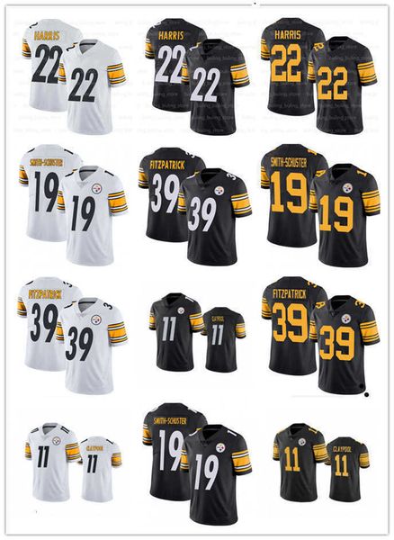 

football jerseys pittsburgh''steelers''10 mitchell 8 pickett trubisky 22 najee harris, Black;red