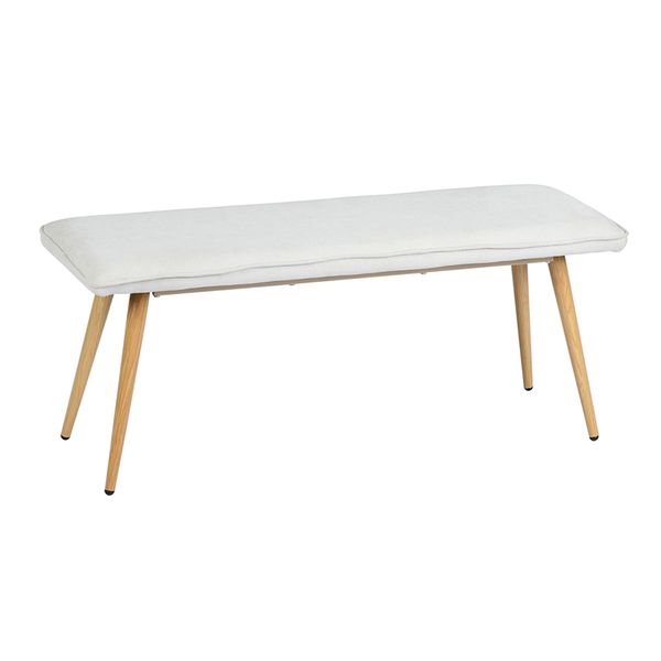 

new modern kitchen furniture 45.3" dining room grey bench with metal legs