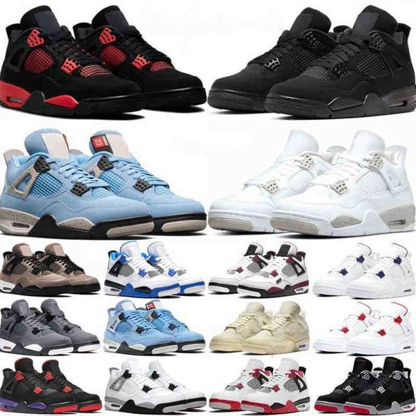 

mens 4s 1s sneaker basketball shoes 1 4 red thunder white oreo university blue black cat sail cement hyper royal bred patent big boys women