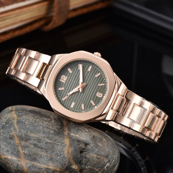 Kleid Damenuhr Japan Batterie Quarzwerk Uhr Roségold Modemodell Lifestyle wasserdicht Damenuhren leuchtendes Design Casual Armbanduhr Montre De Luxe