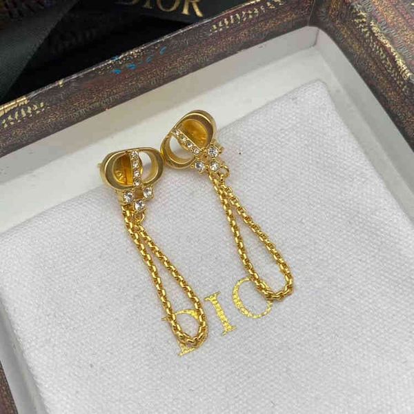 

fine jewellery ornament charm earring new diamond inlaid earrings trend old simple female earrings, Golden