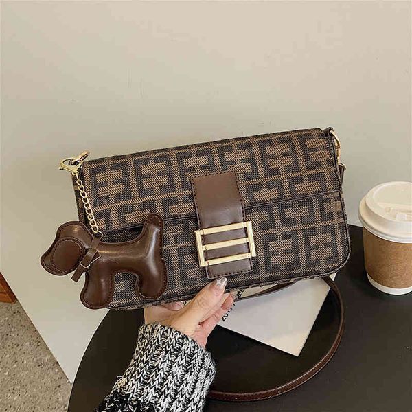 

bag fashion contrast color female style french stick tide net red simple one sho