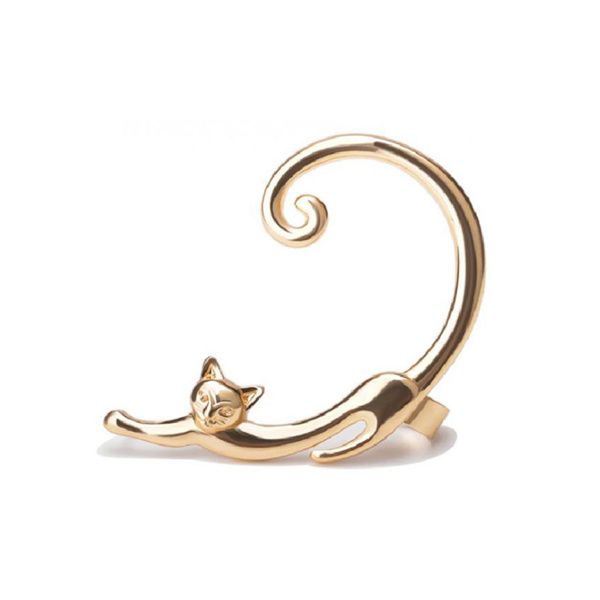 

fashion retro cute cat clip ear cuff ladies a274, Silver