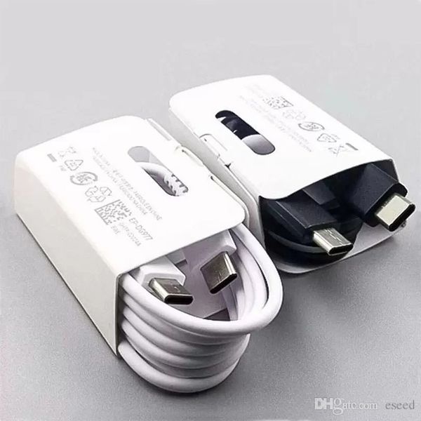 qualidade 1m 3ft usb c typec para tipo c cabos carregador de carregamento rápido cabo para samsung galaxy s22 s21 s20 s10 s9 s8 s7 nota 10 mais cabos de carregamento rápido