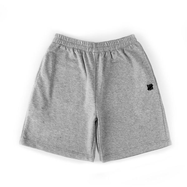 

men's shorts tide brand undefeated five-bar casual loose five-point shorts logo letters men and women cotton couple pants, White;black