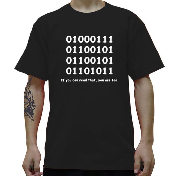 T-shirt da uomo Programmatore Geek Binary ASCLL T-shirt creativa FUNNY Adult PRINTED MENS T SHIRT BIRTHDAY TShirt Tee Unisex Più dimensioni e colore