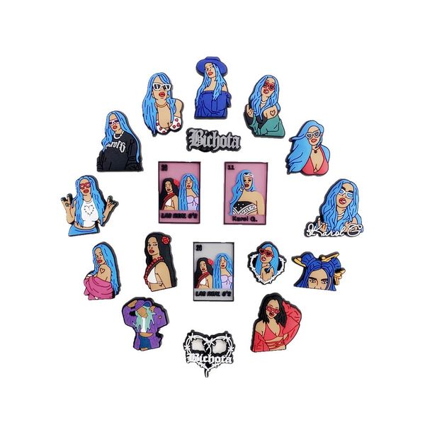 

bic croc charms karol girls shoe clog shoes decoration for girls boy teens women men party and birthday gifts jlllcq, White;pink