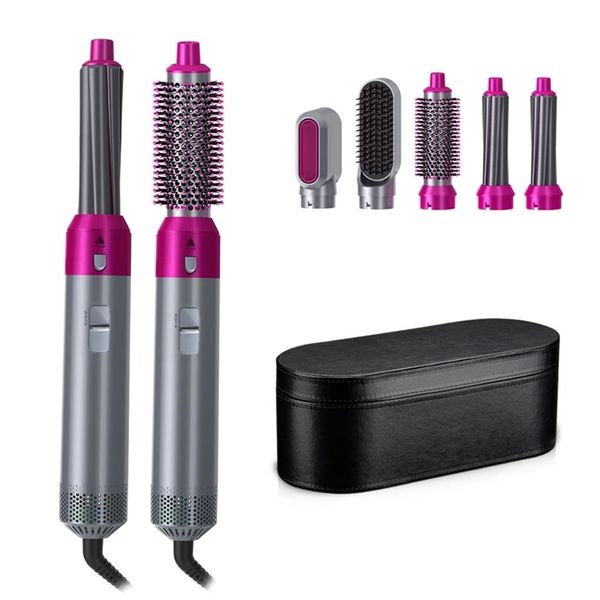 

5 in 1 hair dryer air brush styler volumizer straightener curler comb negative ion one step blower 220122195b