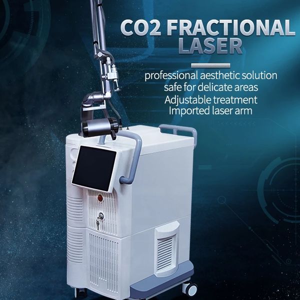 

co2 fractional laser machine professional pigmentation removal scar removal vaginal rejuvenation equipment stretch mark treatment facial lif, Black