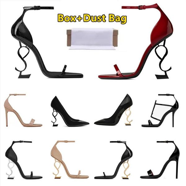 

high heels women luxury dress designer shoes sneakers patent leather gold tone black nuede red womens girls fashion party wedding 204w
