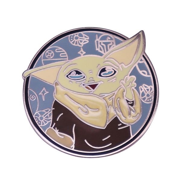 

cute baby brooch sci fi movie inspiration badge, Blue