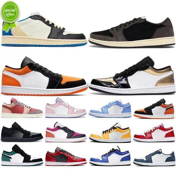 

jumpman 1 low 1s basketball shoes men women obsidian dark mocha unc wolf grey white camo black toe court purple game royal mens trainers