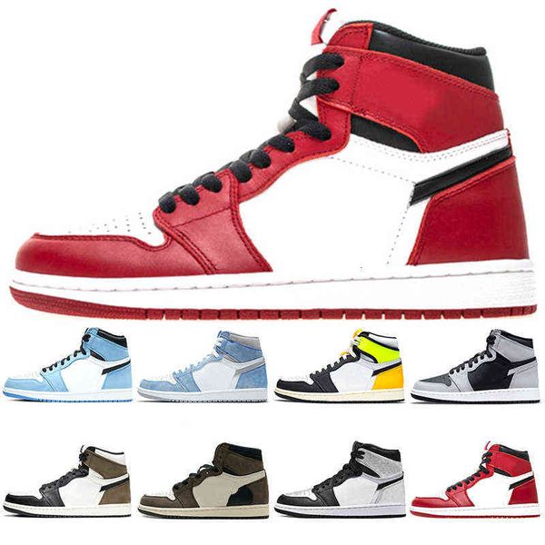 

jumpman 1 men women basketball shoes 1s university blue north carolan volt gold