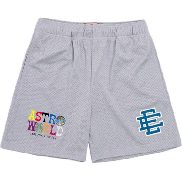

new men's shorts 2022 casual fitness short sports pants beach mesh breathable shorts, White;black