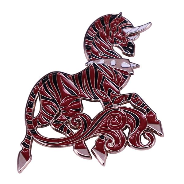 

cute animal horse enamel pins collect funny comic metal cartoon brooch backpack hat bag collar lapel badges fashion jewelry gift, Blue