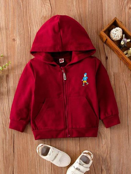 

baby figure graphic kangaroo pocket hoodie she, Black