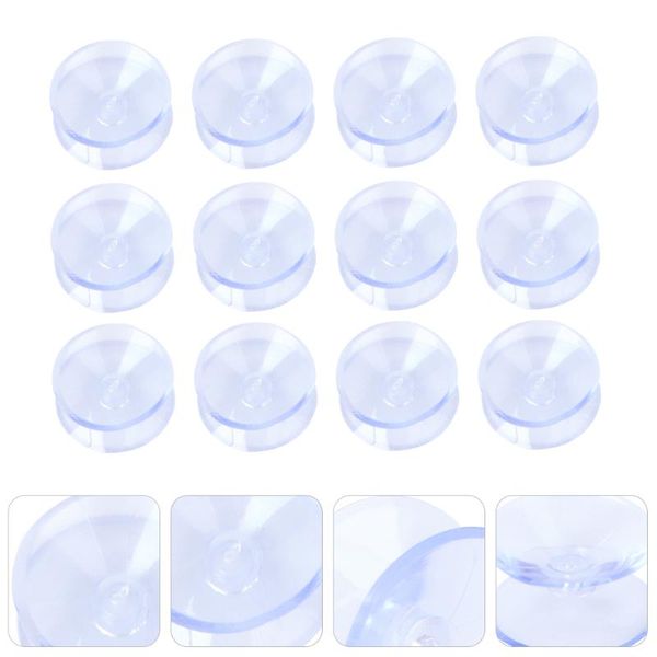 Ganci rotaie 50pcs tacchino aspirazione pad pelhook in vetro a doppia faccia di plastica creativa
