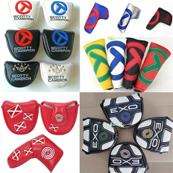 

suitable for golf putter sleeve straight head cover large semi-circle cap sleeve club protection sleeve strong magnet closure 220516
