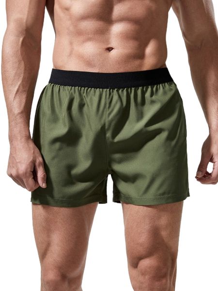 

men contrast tape sports shorts h05t#, White;black