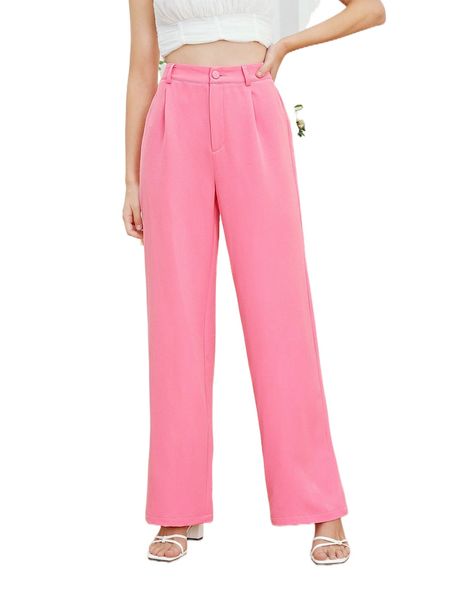 

high waist wide leg pants v8zh#, Black;white
