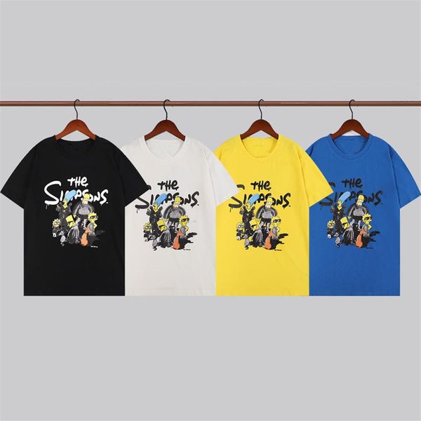 

22ss designer tide t shirts chest letter laminated print short sleeve high street loose oversize casual t-shirt 100% pure cotton t225i, White;black