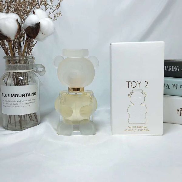 Bear Toy Perfume Cologne Fragrance for Man Woman 50ml EDP Natural Spray Designer Fragrances White Perfume Bottles Clone Parfums Lovers Gift Wholesale