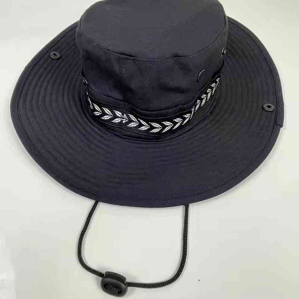

designer bucket trucker straw hat man woman genuine round brimmed macbeny special training fisherman sun with emblem casual, Blue;gray