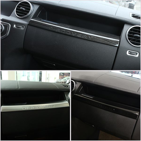 

for landrover discovery 4 lr4 10-16 car glove storage box cover trim co-pilot storage compartment panel stickers car accessories