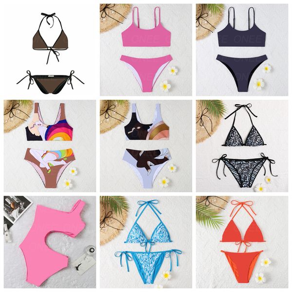 

designer fe summer fashion high-end strap beach bikini women swimsuit girls bathing suit textile swimwear beach bikinis set one-piece clothi, White;black