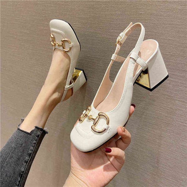 

women's sandals with thick heels and high heels, Black