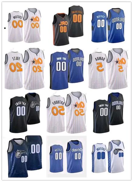 

75th custom men youth orlando''magic''penny 1 hardaway''tracy 1 mcgrady''chuma 3 okeke moritz 21 wag, Black;red