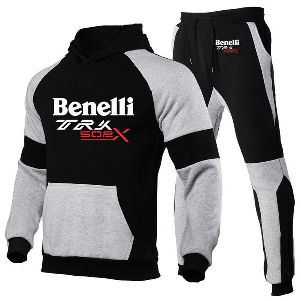 Men's Tracksuits Benelli Trk 502x 2022 Primavera e Autumn Tracksuit Men Fashion Capuzes Suits Sets Sweathirts Sorthants Hoodedmen's Hoodedmen's