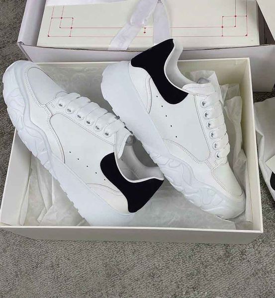 

whiet leather chunky women sneakers shoes court trainers lugged rubber soles glamorous touch casual comfort walking wholesale discount casua, Black
