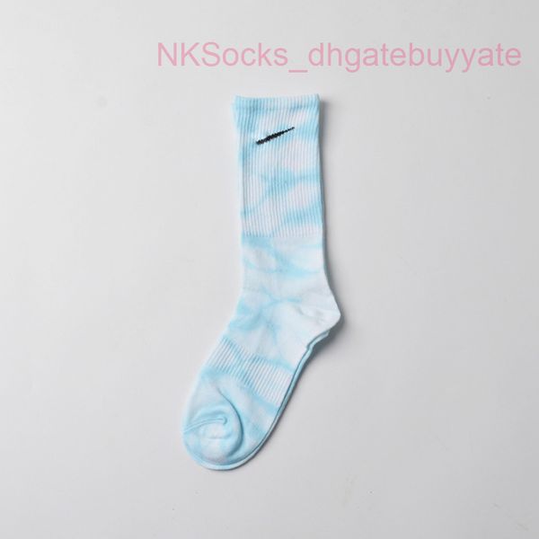 

men's fashion classic tie dyed socks hook brand men women long cotton sports high candy colour middle tube moisture absorption sock lux, Black