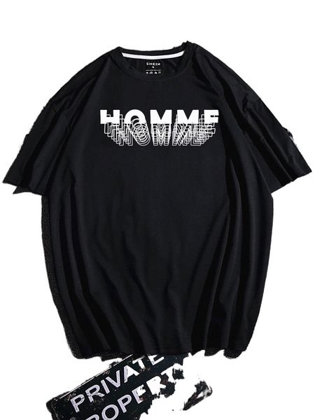 

men letter graphic tee v6ci#, White;black