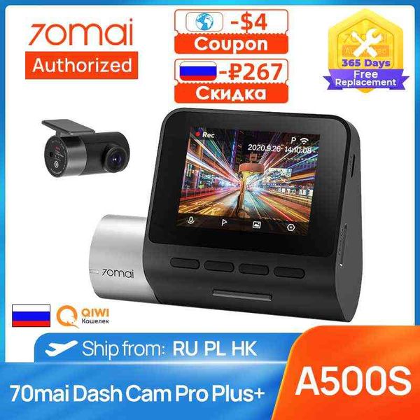 mai Dash Cam Pro Plus e AS Car Video Recorder P Car Dvr Velocità della fotocamera del veicolo con Gps H Monitor di parcheggio Visione notturna Wifi J220601