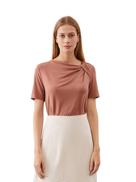 

motf premium modal twist t-shirt y6si#, White