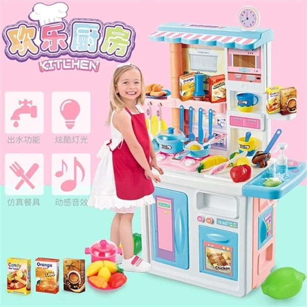 87cm de cozinha infantil de 87 cm de altos brinquedos de cozinha de alimentos que fazem brinquedos familiares educadores menina d176 lj201211