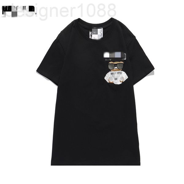

men's t-shirts designer 2021 summer new sunglasses bear t-shirt women's printed short sleeve regular round neck half couple y8en, White;black