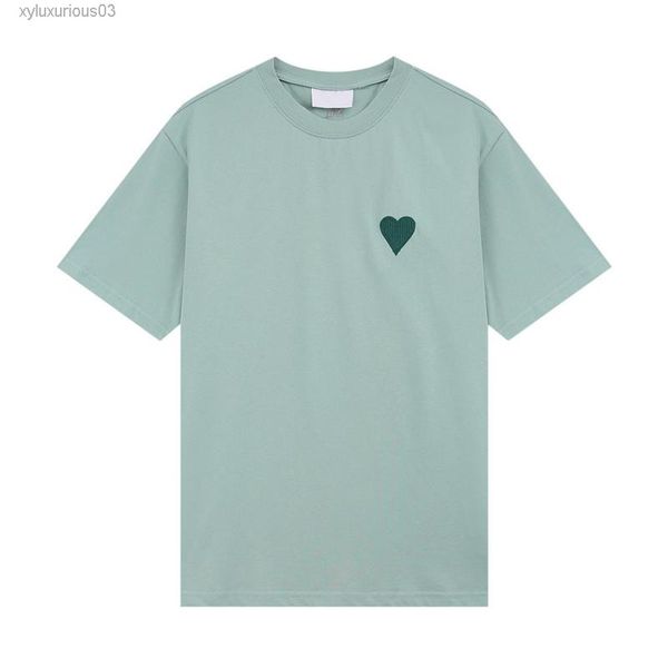 

2022new mens women designer of luxury amis t shirt ob68 fashion men s tshirt man clothing, White;black