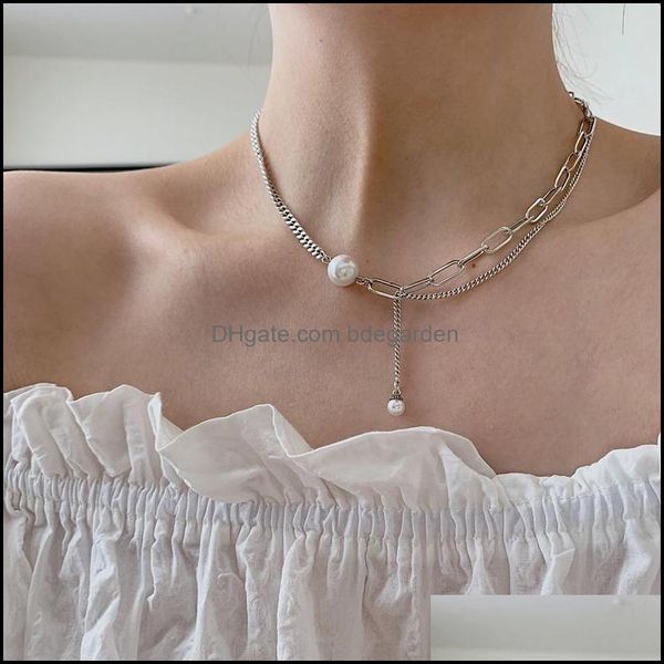 

chains necklaces pendants jewelry lock rose quartz non tarnish necklacechains drop delivery 2021 dhm6x, Silver