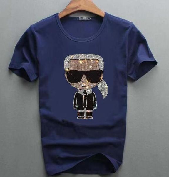 

men's t-shirts funny karls casual tee t-shirt men fashion cotton tshirts print short o-neck regular, White;black