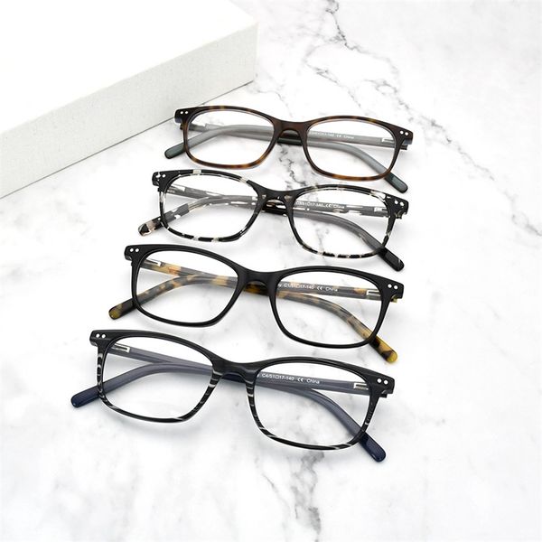 

80% off stores online classic rectangular glasses men's and women's plate full frame glasses simple leisure square flat glasses, White;black