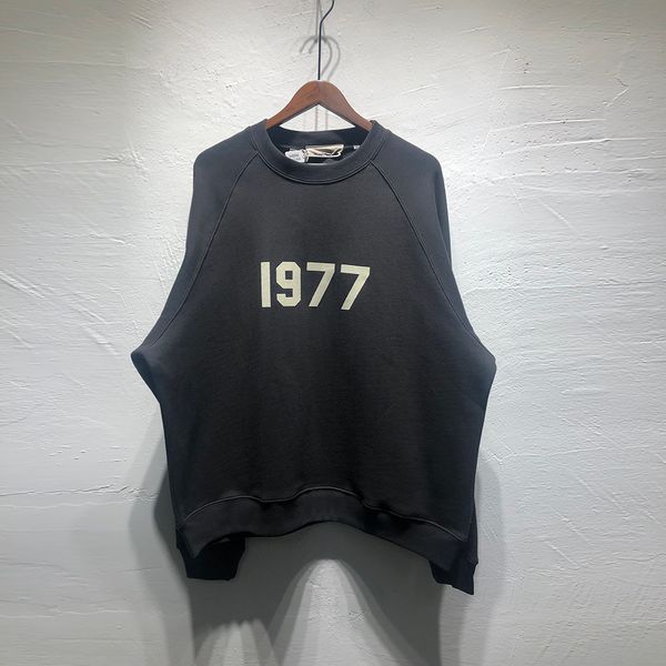 

2022fw crew neck pullover 1 streetwear sweatshirt oversize hoodie men, Black;brown